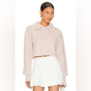 Majorelle Jessel Sweater in Baby Pink